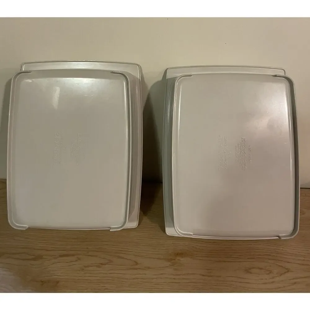 (QTY 2) VTG Farberware Microwave Cookware Gray 2 Qt Dishes - NO LIDS, READ